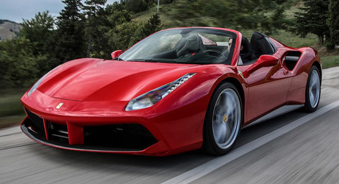 Ferrari 488 Spider 2018 red