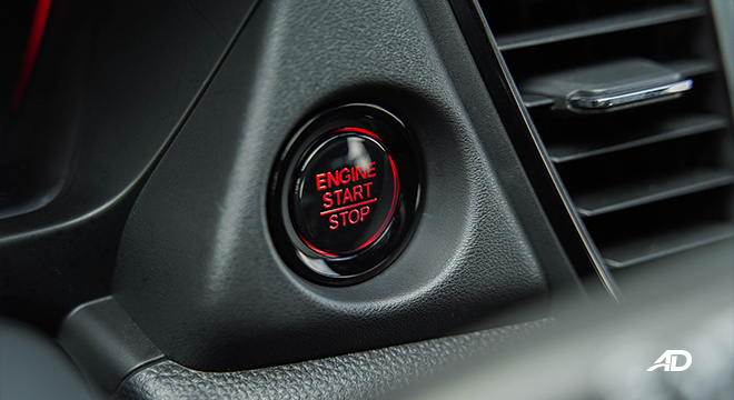 Honda City hatchback push to start button