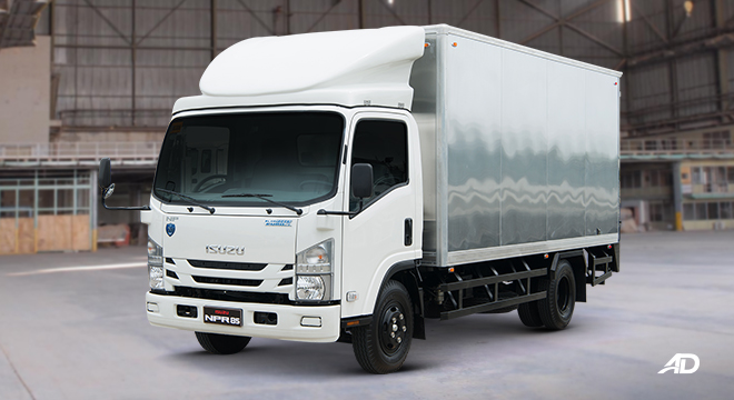 Isuzu N-Series Blue Power truck