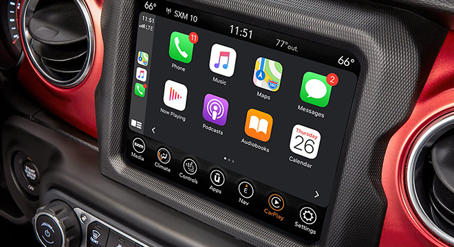 Jeep Wrangler Infotainment system