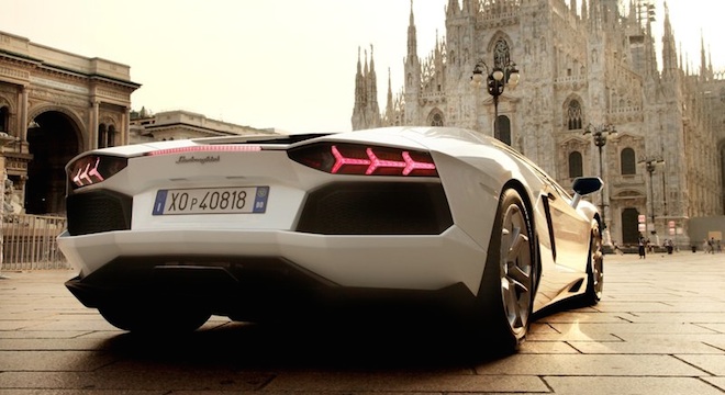 Lamborghini Aventador 2018 rear