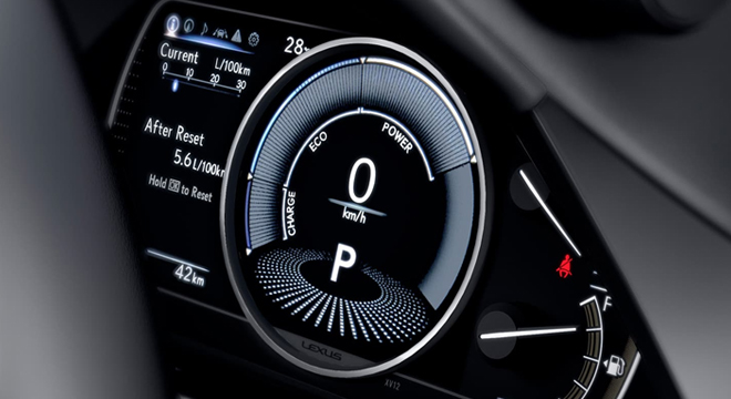 Lexus ES Premier Philippines gauge cluster