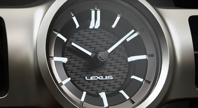 Lexus RC F 2022 analog clock