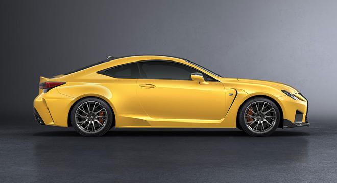 Lexus RC F 2022 side profile