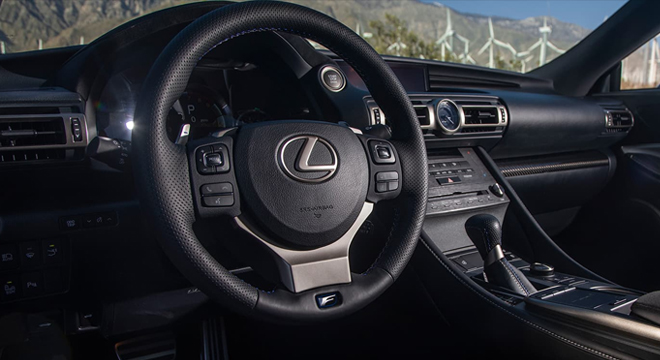 Lexus RC F 2022 steering wheel