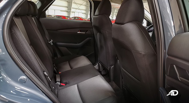 mazda cx-30 beauty shot rear cabin interior philippines