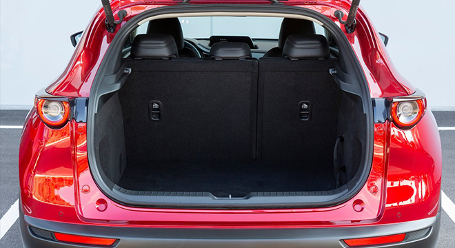 mazda cx-30 press photo trunk cargo interior