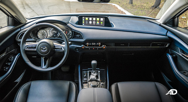 mazda cx-30 review road test dashboard interior philippines