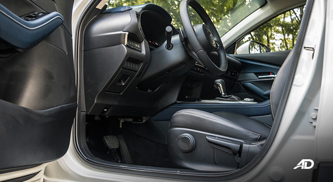 mazda cx-30 review road test front cabin legroom interior