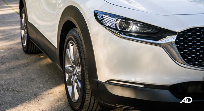 mazda cx-30 review road test led daytime running lights exterior