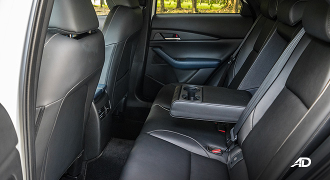 mazda cx-30 review road test rear cabin interior