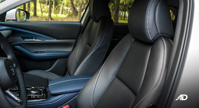 mazda cx-30 review road test seats interior