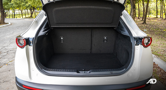 mazda cx-30 review road test trunk cargo interior philippines