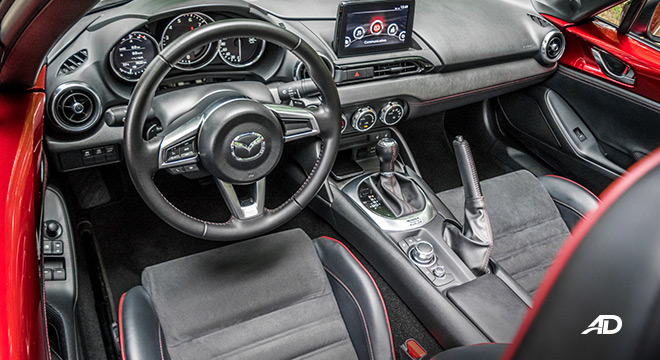 mazda mx-5 rf review road test front cabin interior philippines