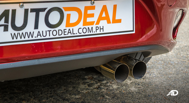 mazda mx-5 rf review road test tailpipes exterior
