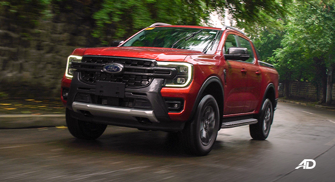 Next-gen 2023 Ford Ranger action shot