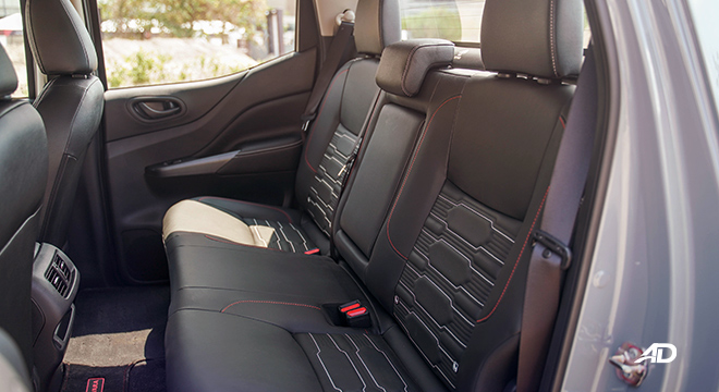 Nissan Navara rear seats