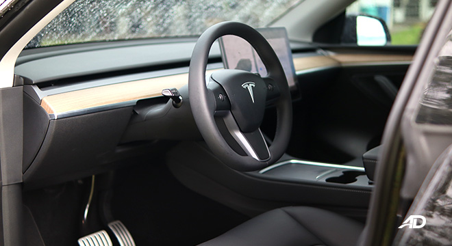 Tesla Model Y Driver's side interior