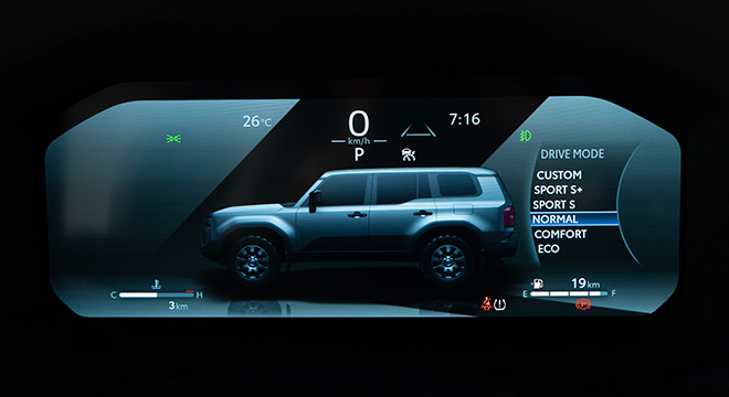 Toyota Land Cruiser Prado Instrument Cluster Screen