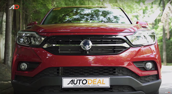 Ssangyong musso grand road test front exterior