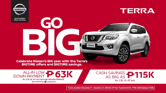 2019 Nissan Terra promo Philippines