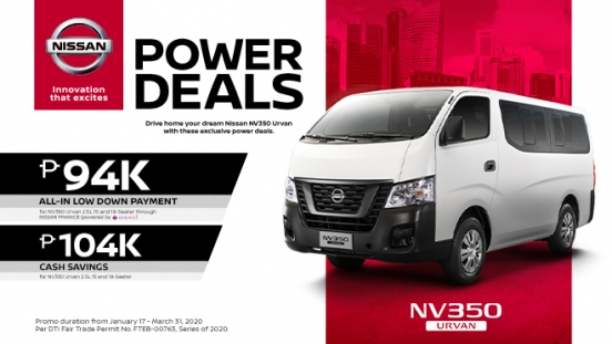 2020 Nissan V350 Urvan exterior front