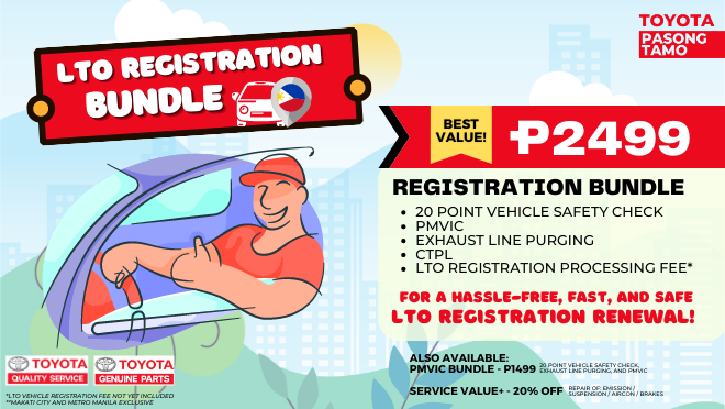 Toyota Pasong Tamo Registration Bundle