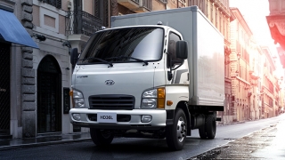 2019 Hyundai HD36 close van exterior