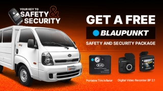 2019 Kia K2500 with Free Blaunpunkt Safety and Security Package