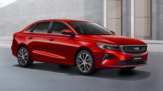 2023 Geely Emgrand Premium red exterior front quarter Philippines