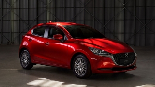 Mazda 2 hatchback exterior quarter front Philippines