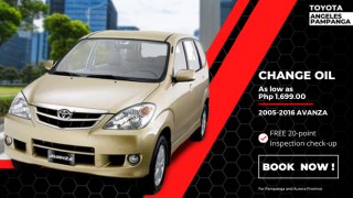 Toyota Angeles Pampanga Change Oil for Toyota Avanza