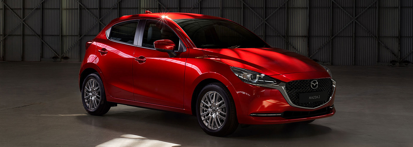 Mazda 2 hatchback exterior quarter front Philippines