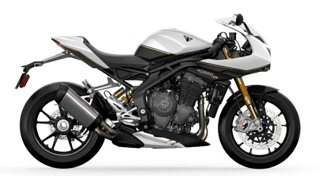 Triumph Speed Triple 1200 RR Crystal White Storm Grey 2025