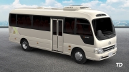 Sandy Beige Hyundai County Bus