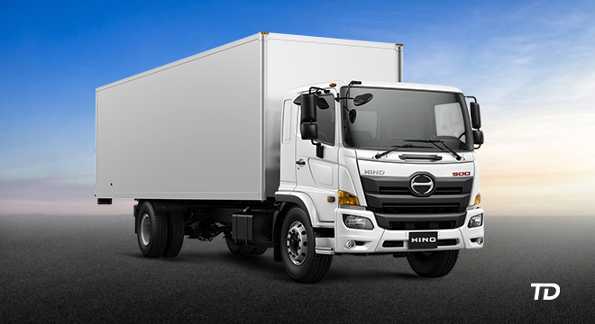 Hino 500 Series GH8JM7A Aluminium Van 6 Wheeler