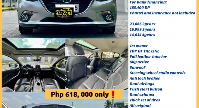 2015 Mazda 3 Hatchback 2.0 L AT Gasoline Used Car For Sale